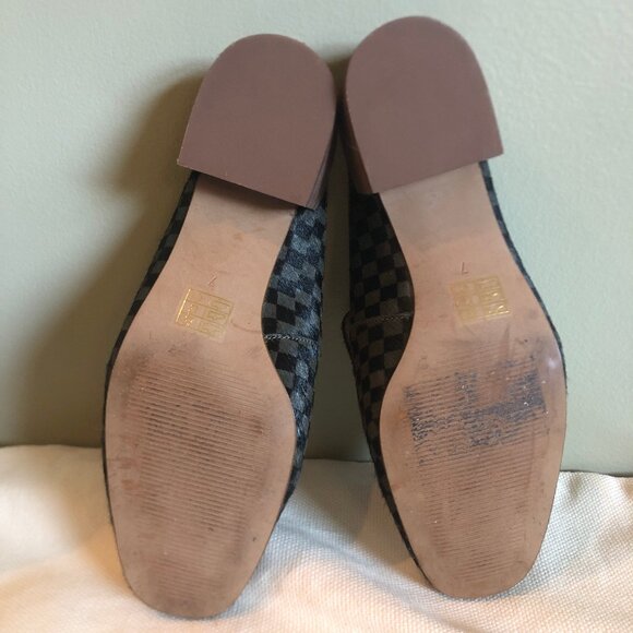 NEW (NWOT) Madewell Willa Loafer Mules in Checkerboard Calf Hair sz 7--SOLD OUT - Picture 11 of 16